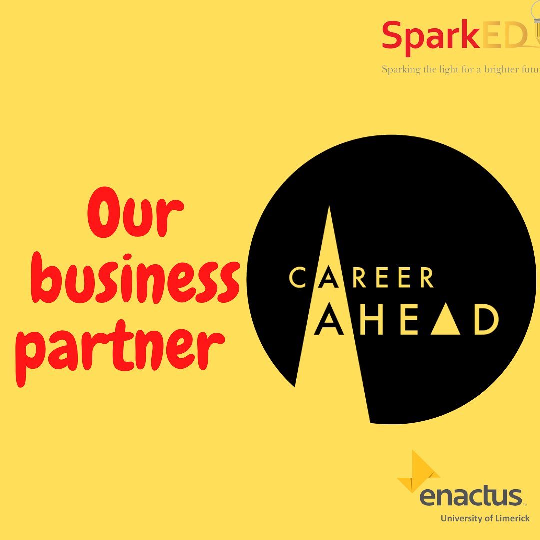 💡Our third business partner of 2021/22 is Career Ahead 💡

Career Ahead is a renowned education and career consultant. Mary and her team provide advice and support to help individuals with their career choices✨
In Career Ahead their aim is to help students survive college and pave out their “Career Ahead” ✨

We are really looking forward to working with @careerahead.ie and we want to thank them for all the support they have given us ✨#ul #study #business #career #enactus #sparked #teamwork #choices #education #work #enterprise